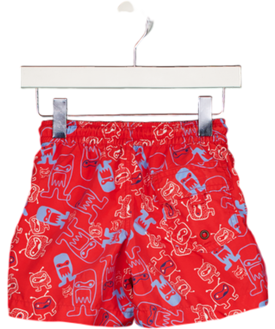 Sunuva Red Robot, Lined Swimshorts 2 Years