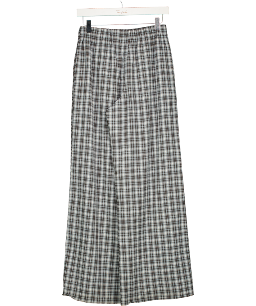 TOPSHOP Grey Chequered Pyjama Bottoms UK 8