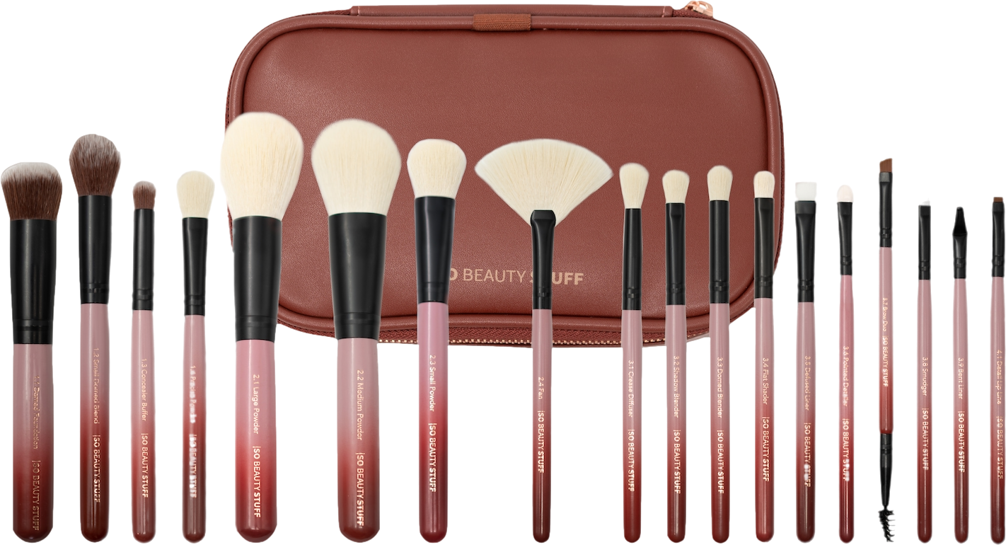 So Beauty Stuff "So Complete" Luxury Vegan & Cruelty Free 18pc Everyday Makeup Brush Set