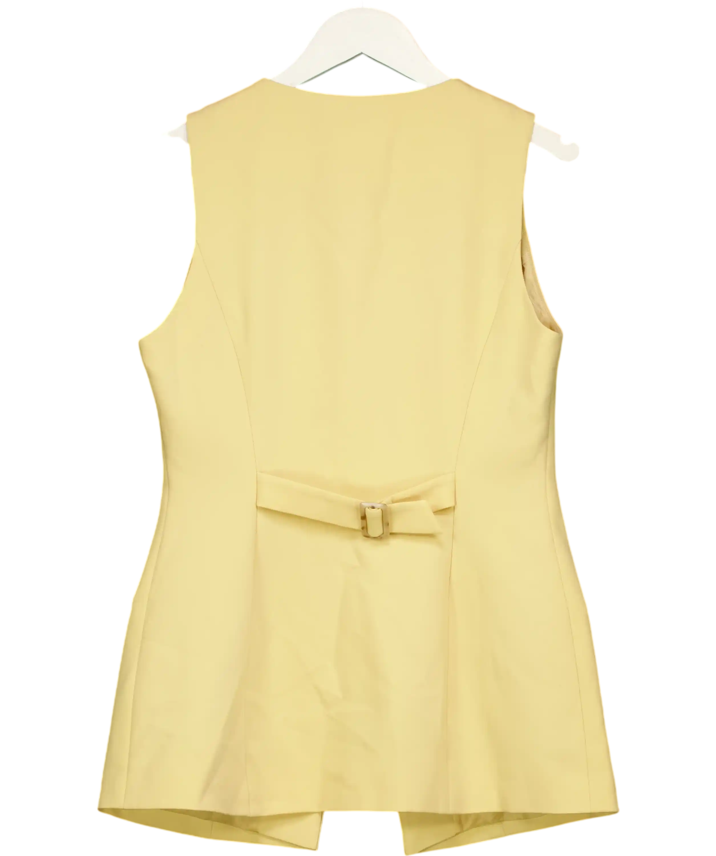 Aligne Butter Yellow Leo Buttondown Waistcoat Top UK 10