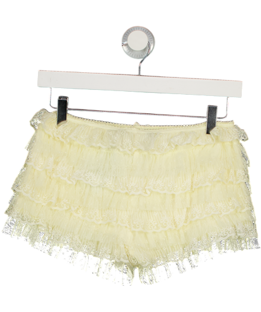 JADED LONDON Cream Lace Bloomer Shorts UK 8