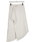 SNDYS. White Broderie Lace Wrap Midi Skirt UK XS