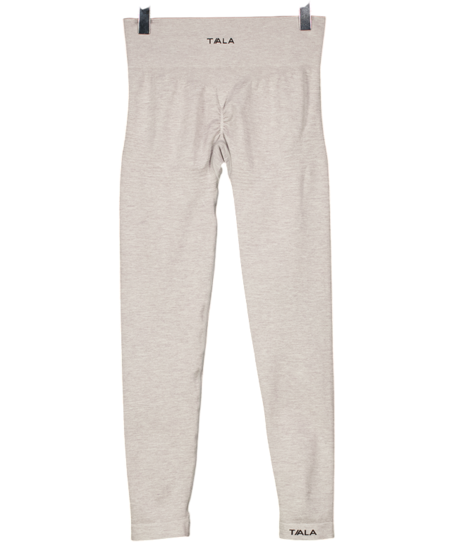 TALA Grey Seamless Rib Legging UK S