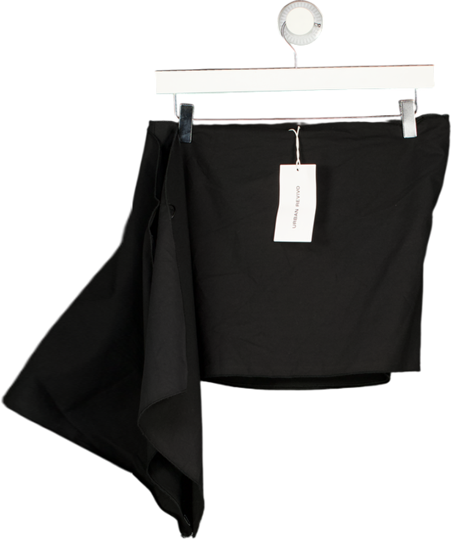 Urban Revivo Black Wrap Around Mini Skirt UK S