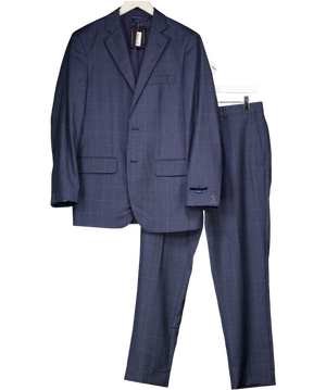 Brooks Brothers Blue 100% Wool Single Breasted Slim Fit Suit W32