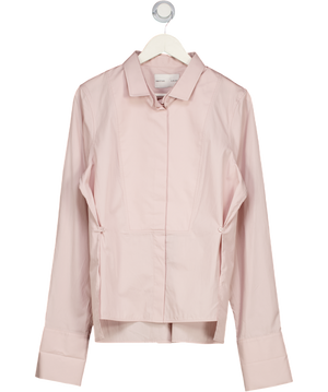 H&M Pink Studio Collection Poplin Tuxedo Shirt UK 16