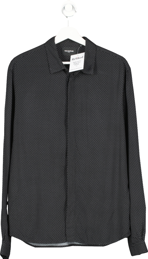The Kooples Black Polka-dot Shirt UK M