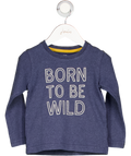 THOMAS BROWNE Blue Born To Be Wild Long Sleeve Top 2 Years