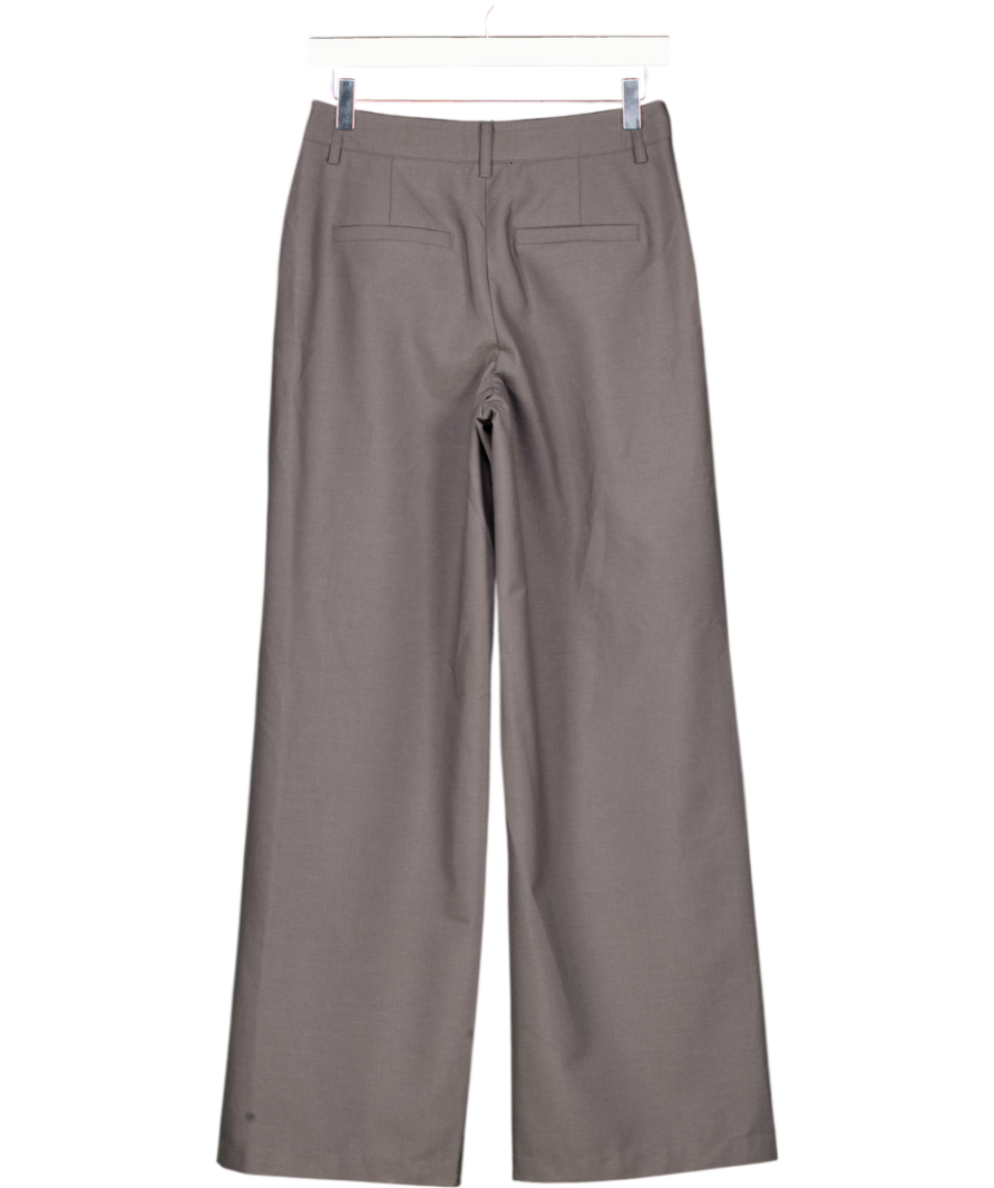 NA-KD Grey Low Waist Suit Pants UK 6