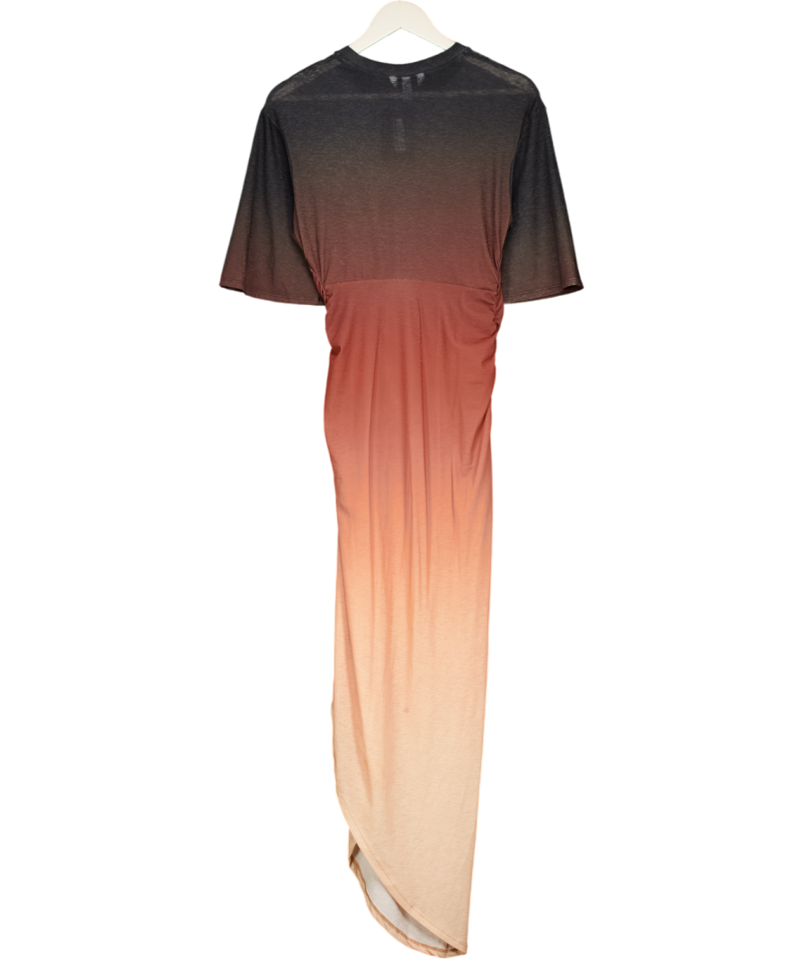 H&M Orange & Black Shirt Dress UK XS