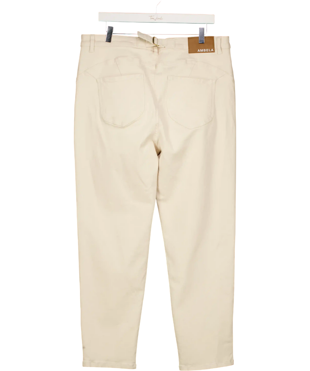 Ambela Cream Mum Jeans UK 18