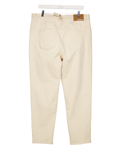 Ambela Cream Mum Jeans UK 18