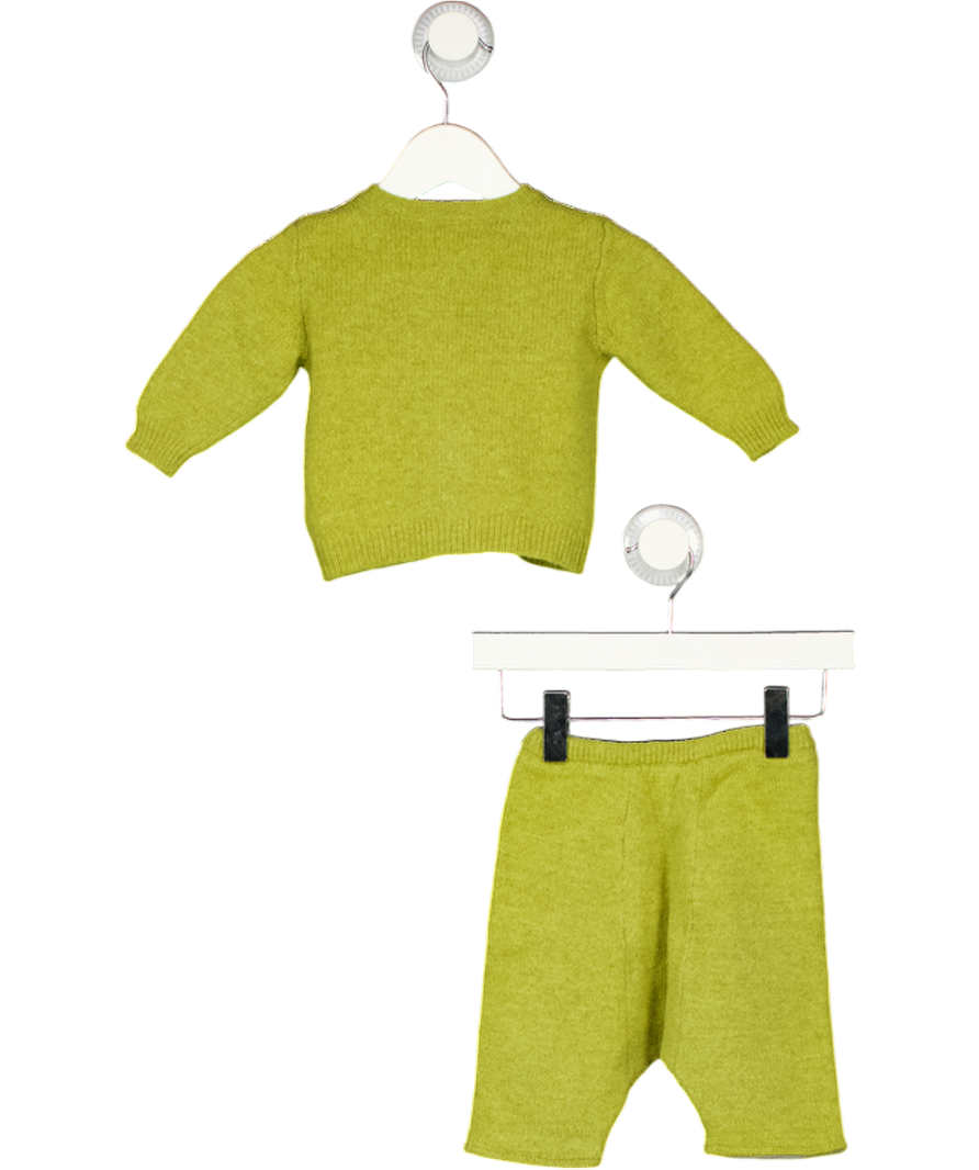 CARAMEL BABY & CHILDGreen 2 Piece Wool Set 0-3 Months