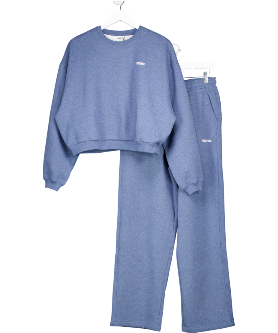 gymshark Blue Cosy Luxe Sweatshirt And Jogger UK M