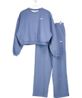 gymshark Blue Cosy Luxe Sweatshirt And Jogger UK M
