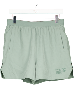 VANQUISH Sage Green Utility Performance Shorts UK M