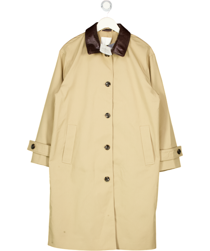 H&M Beige Twill Car Coat UK M