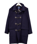 Brooks Brothers Blue Wool Duffle Coat UK S