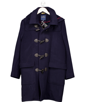 Brooks Brothers Blue Wool Duffle Coat UK S