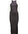 SKIMS Black Shimmer Soft Lounge Maxi Dress UK S