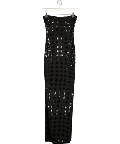 BABYBOO Crystal Embellished Neriah Bandeau Maxi Dress - Black UK S