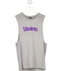 Violets Sleeveless Grey Tank Top UK M