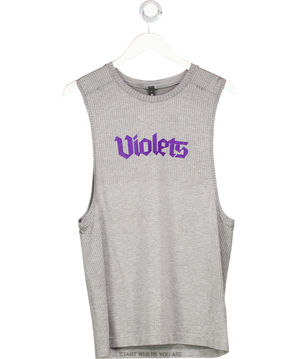 Violets Sleeveless Grey Tank Top UK M