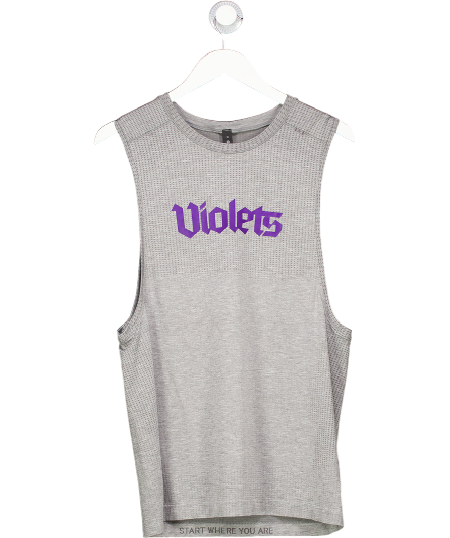 Violets Sleeveless Grey Tank Top UK M