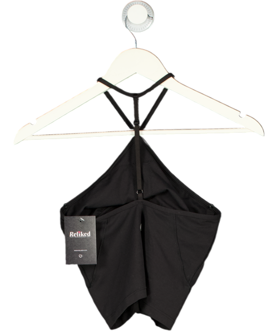 Lululemon Black Halterneck Padded Tank Top UK S