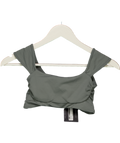 gymshark Green Soft Sculpt Cap Sleeve Bralette UK S
