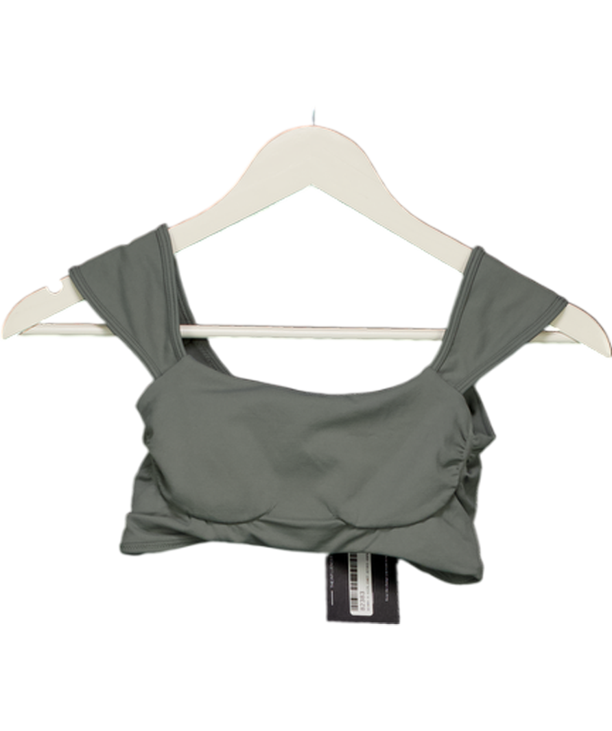 gymshark Green Soft Sculpt Cap Sleeve Bralette UK S