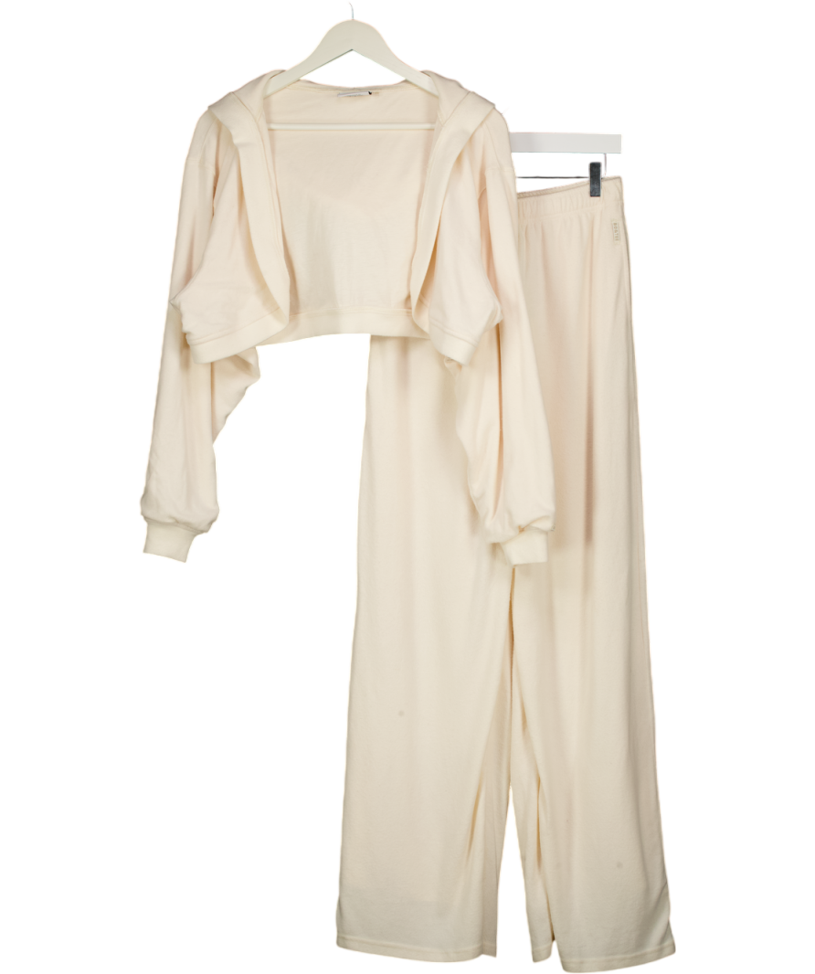 BO + TEE 2-piece Cream Jersey Joggers (uk S) And Top (uk M)  Set UK S/M