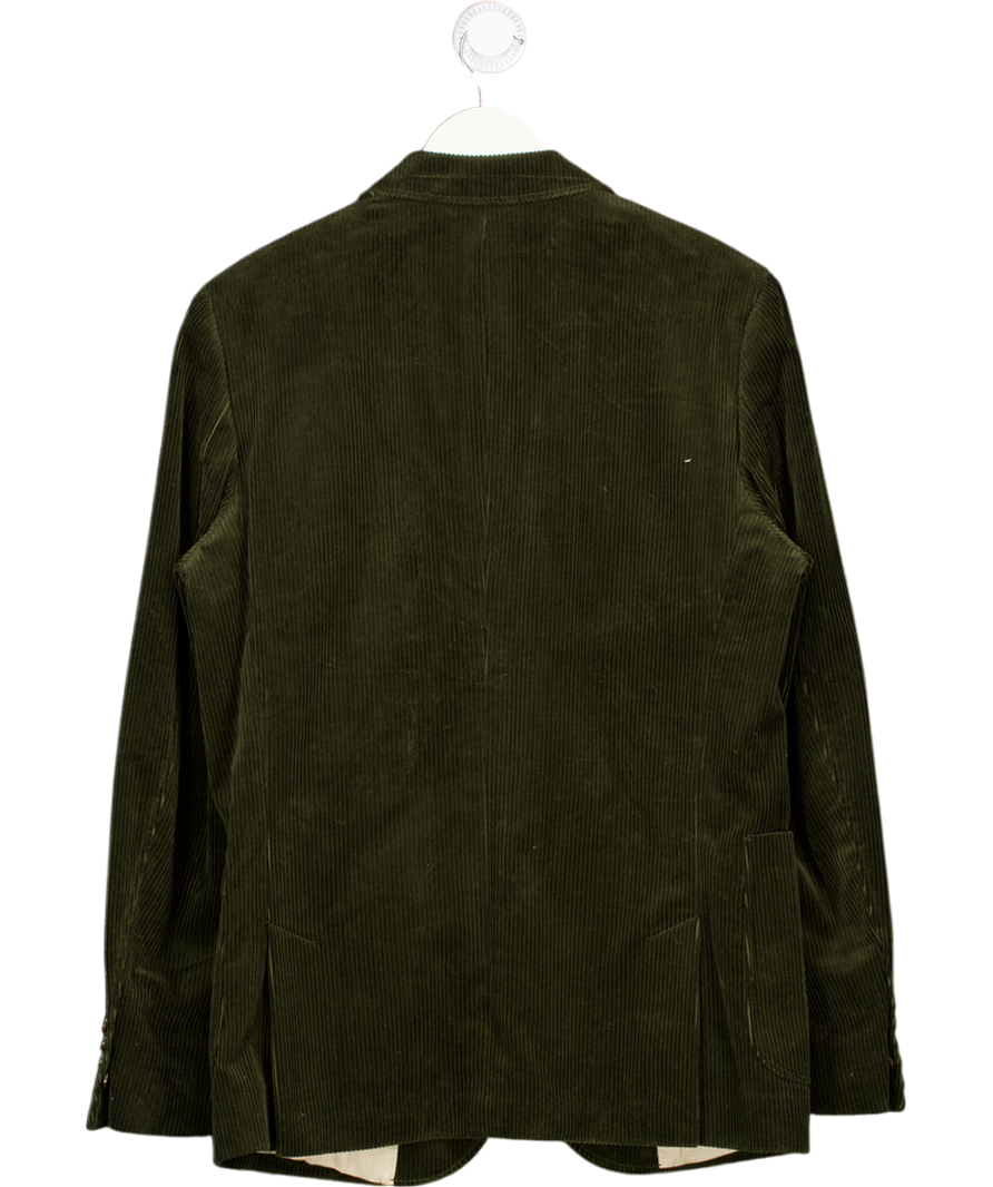 Barbour Green Corduroy Slim Fit Suit Jacket UK 38" CHEST