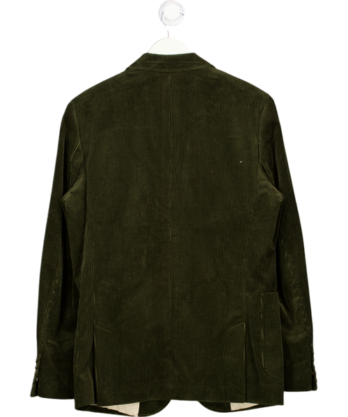 Barbour Green Corduroy Slim Fit Suit Jacket UK 38" CHEST