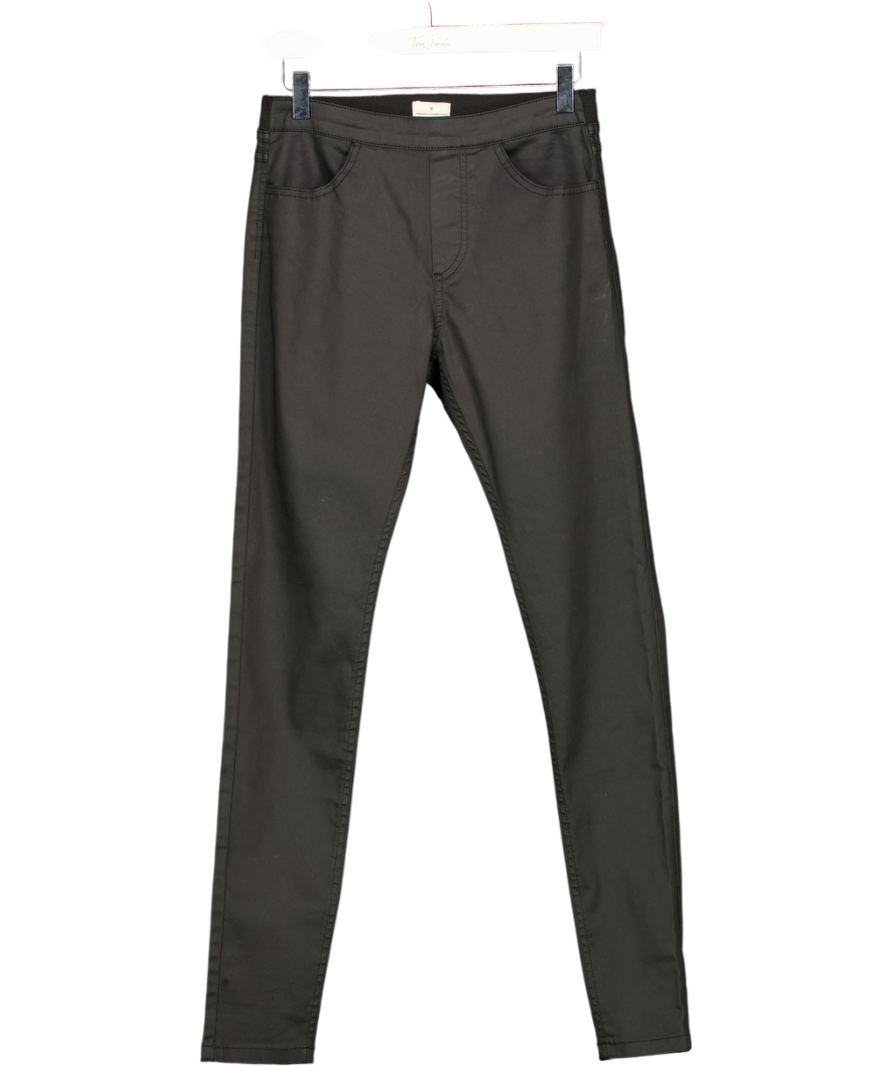 FRENCH CONNECTION Black Coated Leggings UK 10