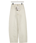 TOPSHOP Barrel Mid Rise Jean In Bone White L32 W24