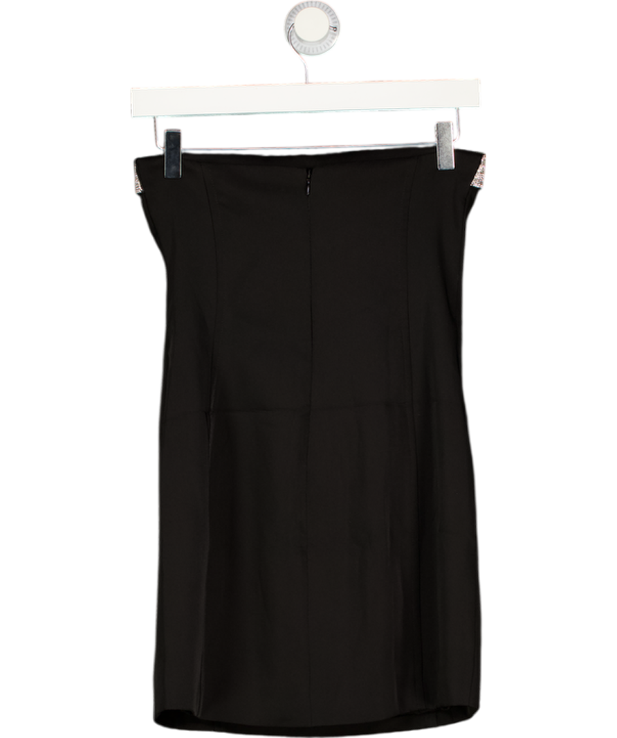 Meshki Black Mini Diamanté Dress UK XS