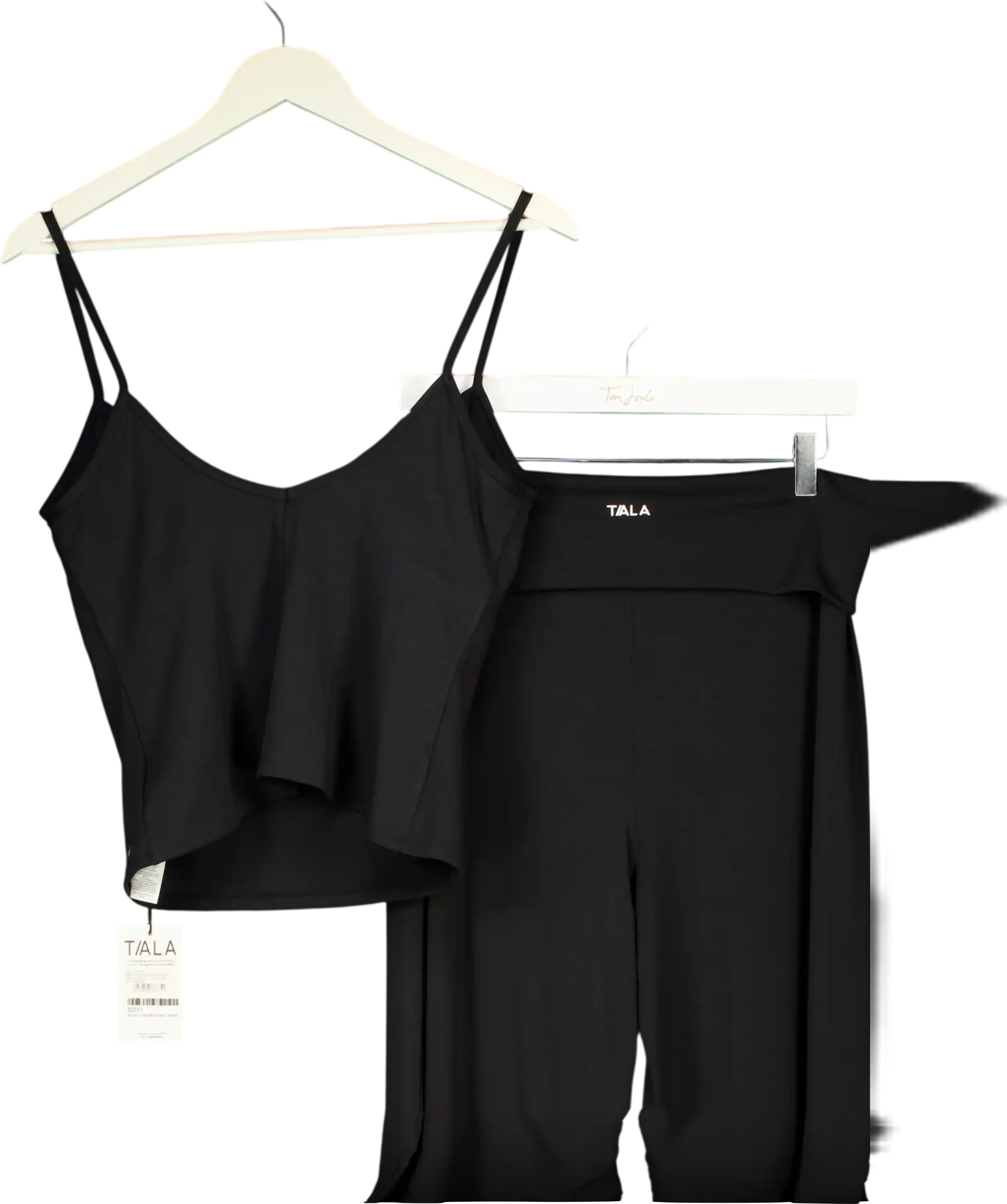 TALA Black Softset Strappy Tank With Leggings UK XL
