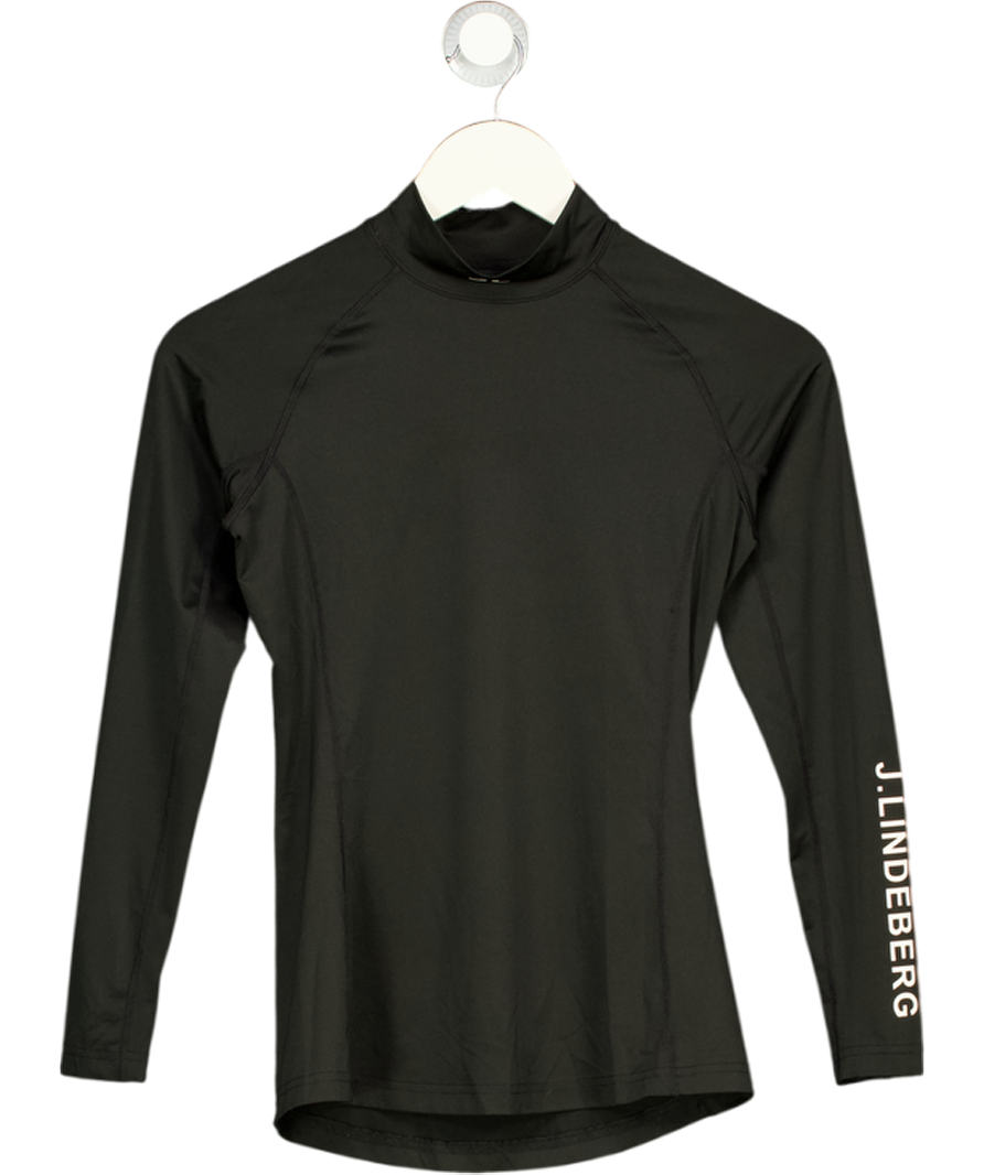 J.LINDERBERG Black Ella Compression Long Sleeved Top UK S