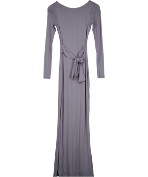 WHITE FOX Grey Let Go Of Your Heart Maxi Dress UK XS