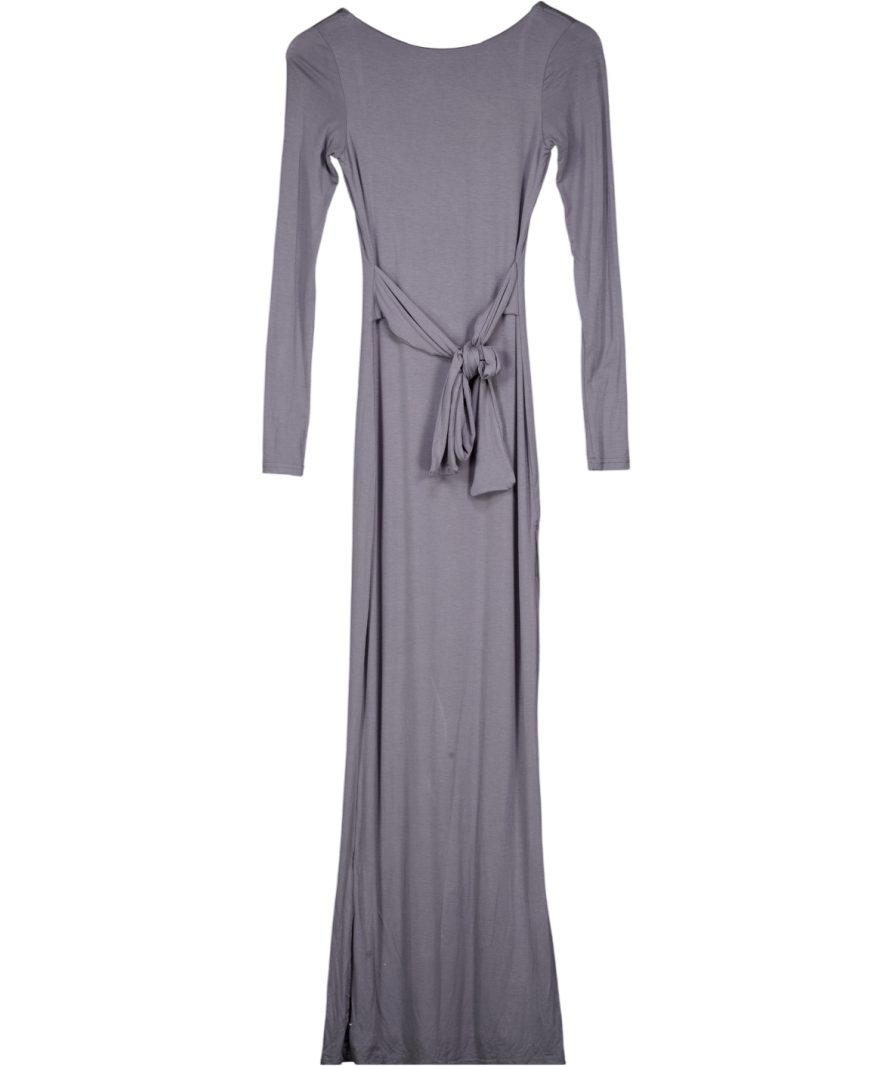 WHITE FOX Grey Let Go Of Your Heart Maxi Dress UK XS – Reliked