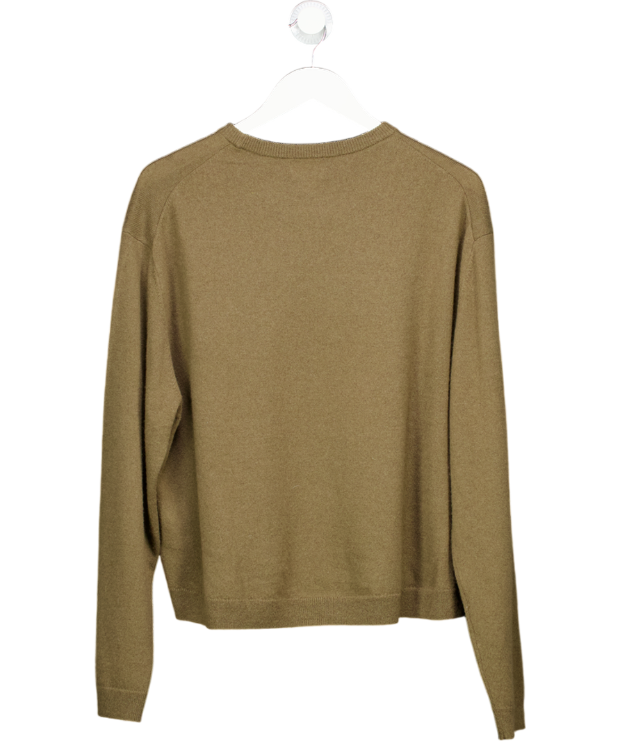 H&M Brown 100% Cashmere Crew Neck Jumper UK S