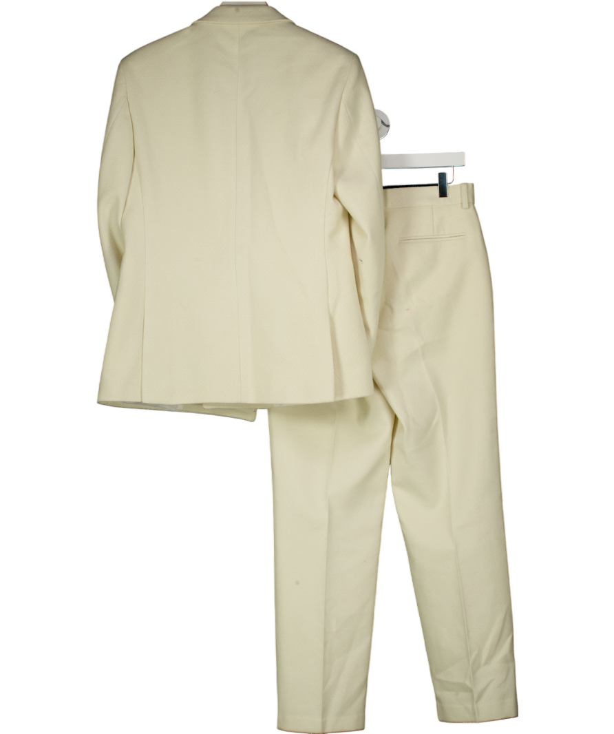 ASOS Cream Double Breasted Heavy-weight Twill Suit W30