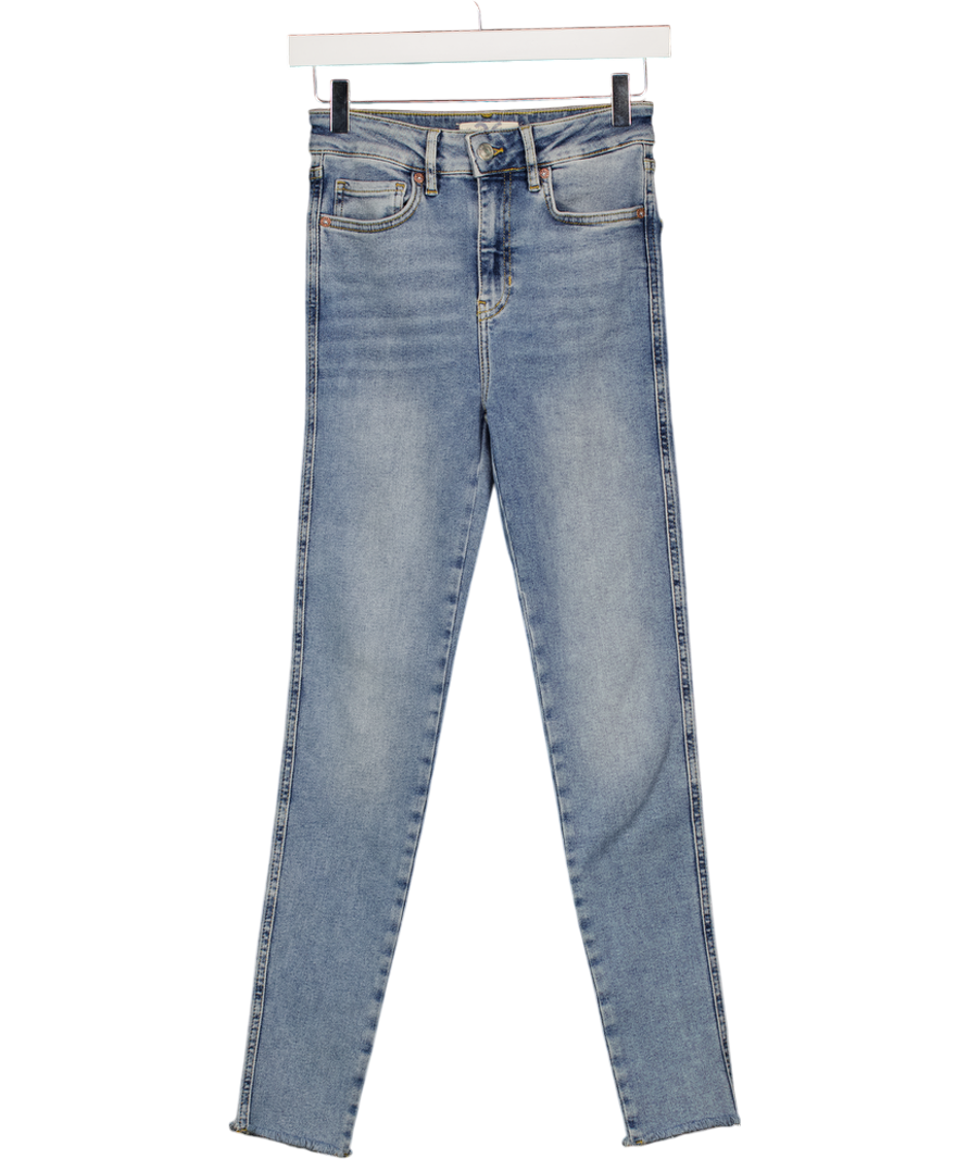 FREE PEOPLE Blue We The Free - Raw High-rise Jegging W26