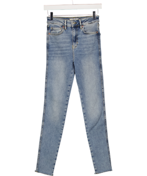 FREE PEOPLE Blue We The Free - Raw High-rise Jegging W26