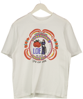 LIFE OF EASE White Logo T-shirt UK M