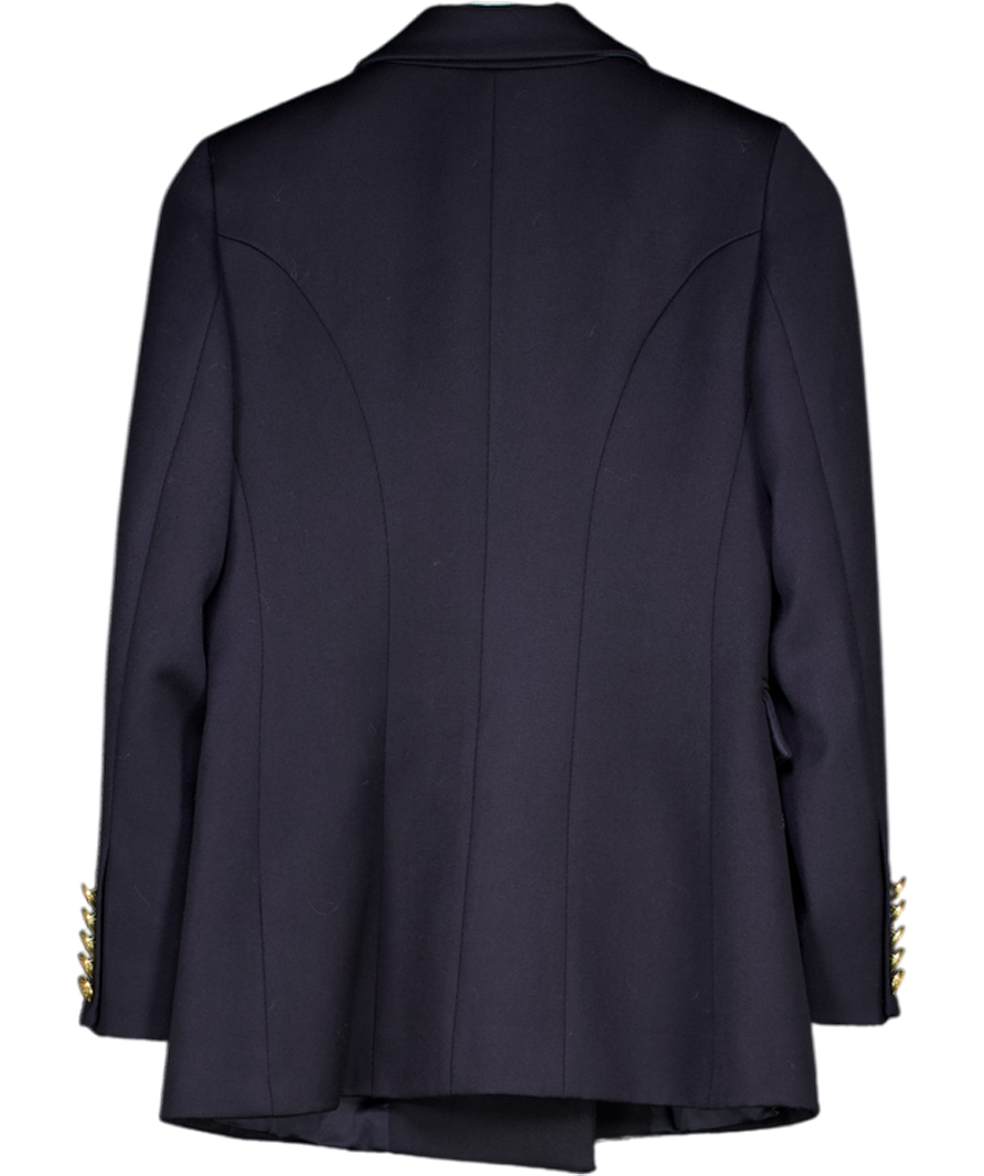 Holland Cooper Navy Blue Wool Doubles Breasted Blazer. UK 8