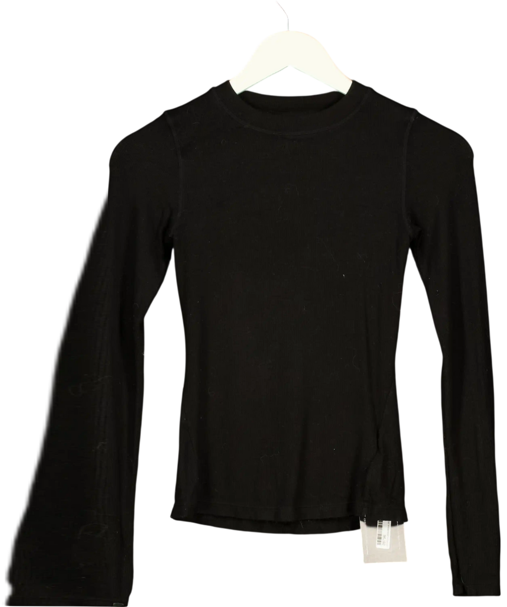 Copy Express Black Long Sleeve Top UK S