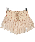 FREE PEOPLE Nude Fp One Blossom Mini Skort UK XS