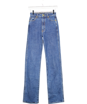 Khaite Blue Danielle High-rise Straight Jeans W25
